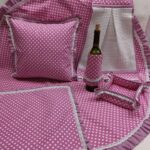 Престилка за бутилка – Бели Точки Розов Vany Design