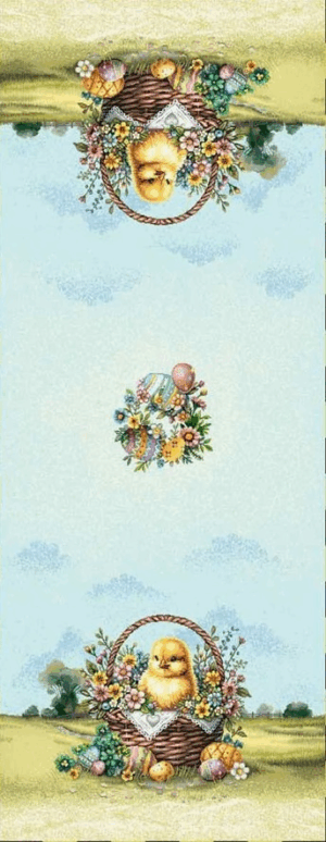 Каре за маса 100/100 - Жакард Великден - Заешка поляна