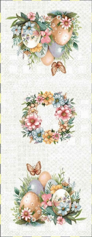 Каре за маса 100/100 - Жакард Великден - Заешка поляна