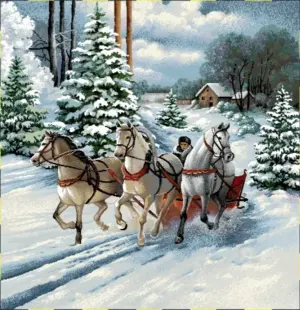 Декоративна калъфка 45/45 - Жакард Коледа 04