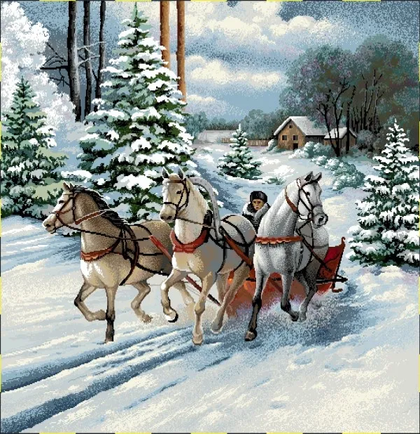 Декоративна калъфка 45/45 - Жакард Коледа 04