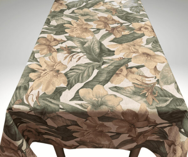 Покривка за маса - Versalles flor oceano - oliva - Image 4