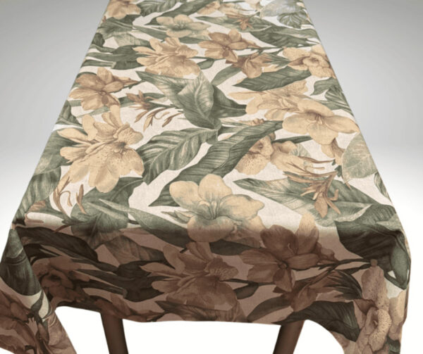 Покривка за маса - Versalles flor oceano - oliva - Image 3
